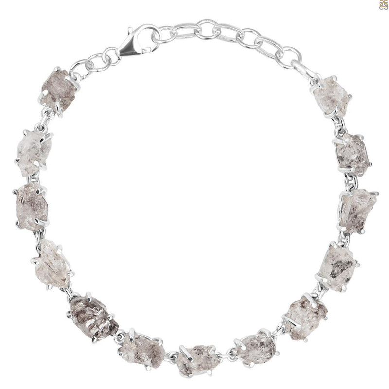 Petroleum Herkimer Diamond Rough Bracelet-BSL HDP-11-51