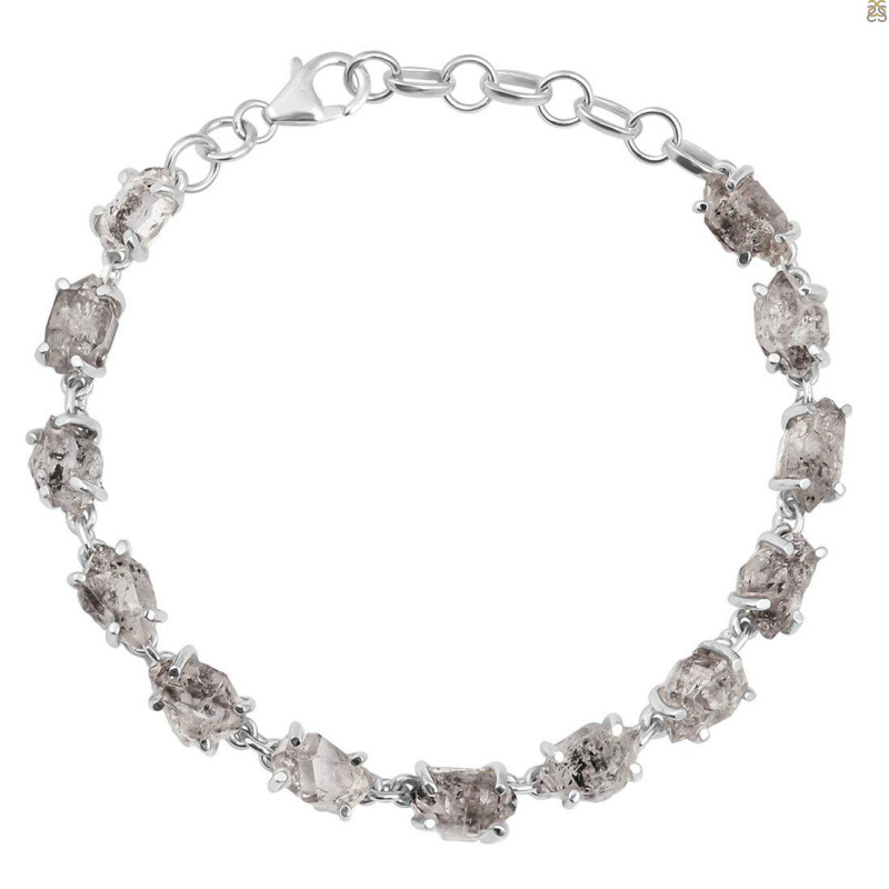 Petroleum Herkimer Diamond Rough Bracelet-BSL HDP-11-53
