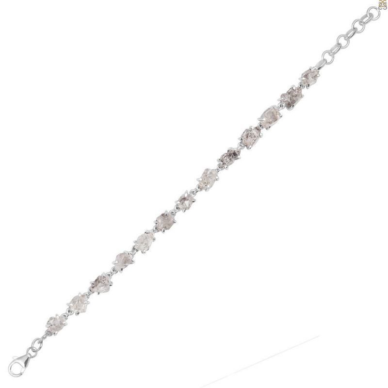 Petroleum Herkimer Diamond Rough Bracelet-BSL HDP-11-55