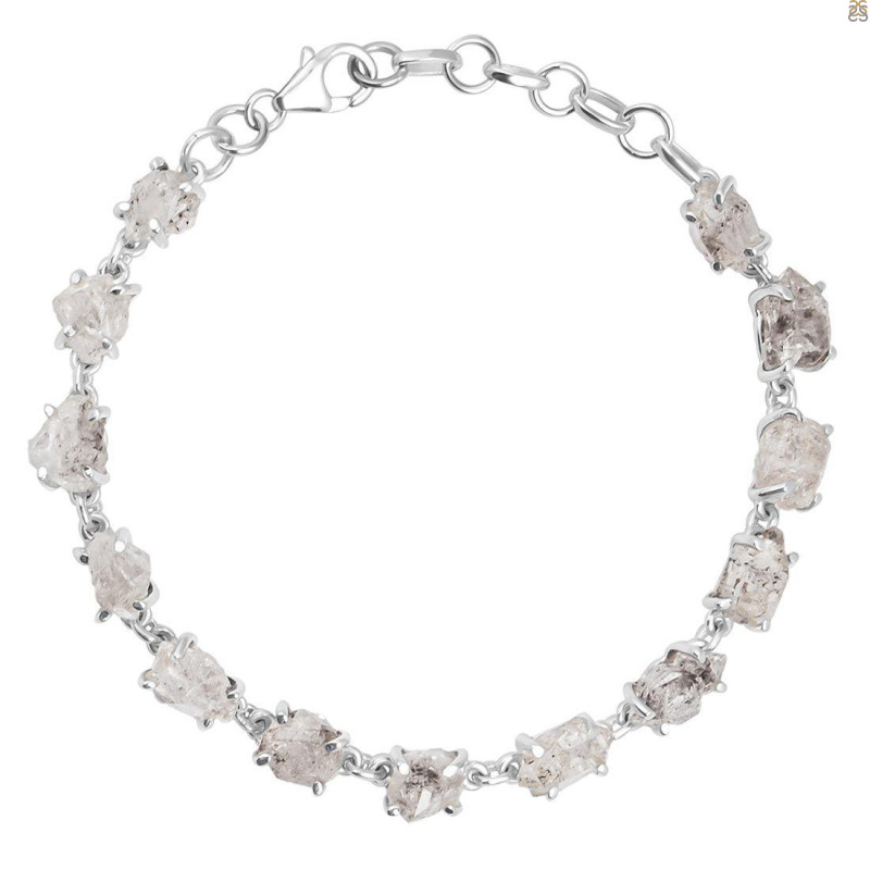 Petroleum Herkimer Diamond Rough Bracelet-BSL HDP-11-55