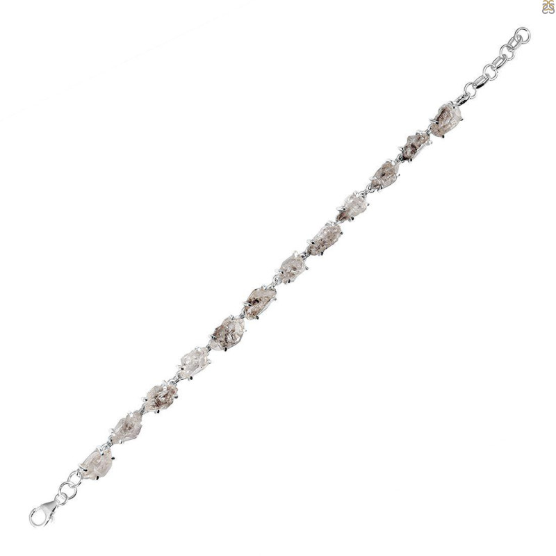 Petroleum Herkimer Diamond Rough Bracelet-BSL HDP-11-6