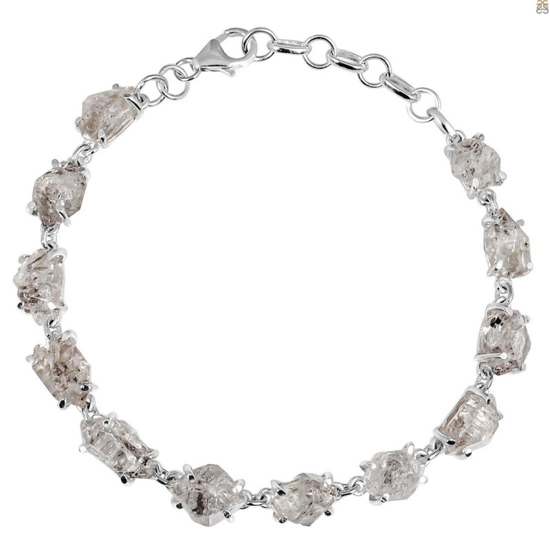 Petroleum Herkimer Diamond Rough Bracelet-BSL HDP-11-7