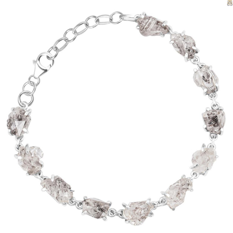 Petroleum Herkimer Diamond Rough Bracelet-BSL HDP-11-85