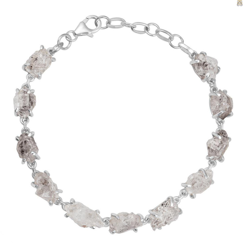 Petroleum Herkimer Diamond Rough Bracelet-BSL HDP-11-88
