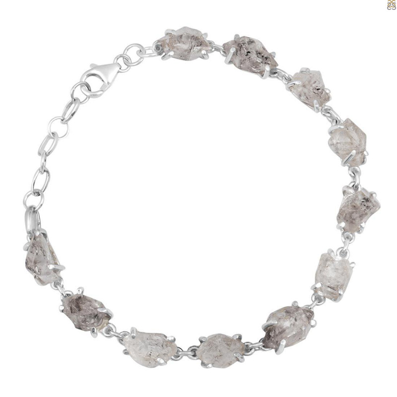Petroleum Herkimer Diamond Rough Bracelet-BSL HDP-11-89