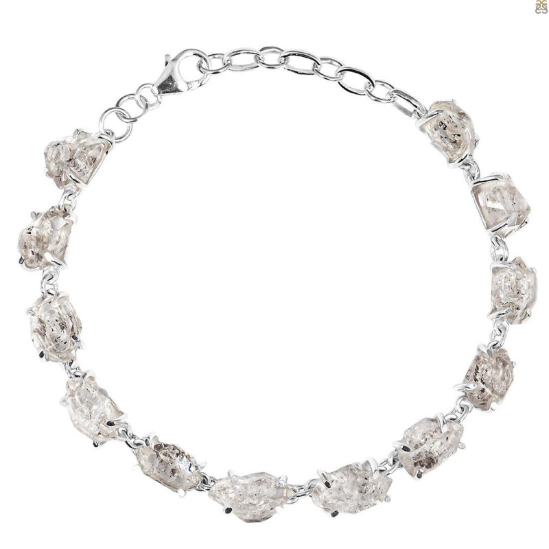 Petroleum Herkimer Diamond Rough Bracelet-BSL HDP-11-9