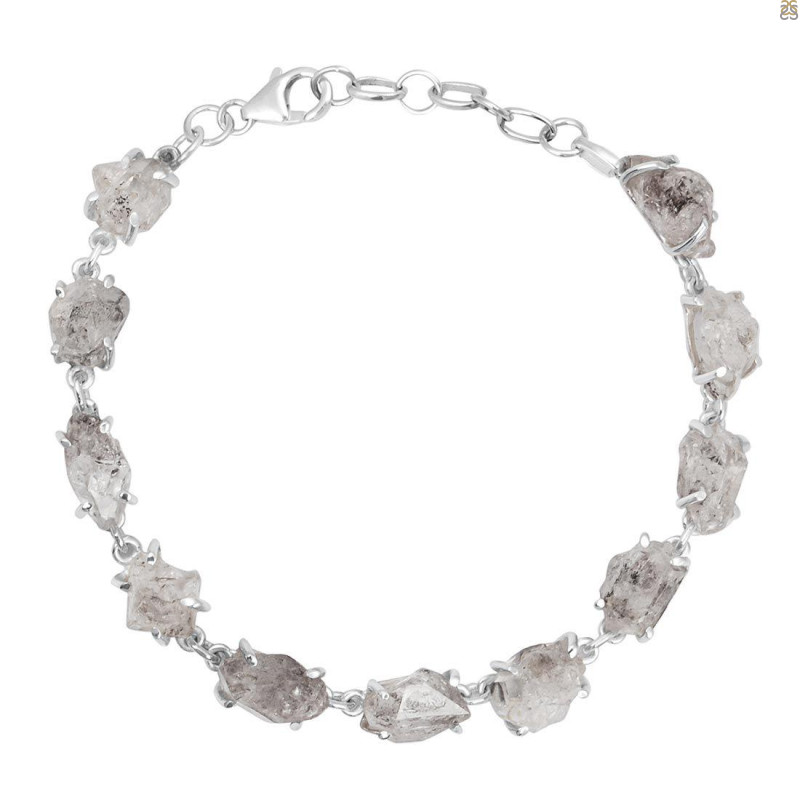 Petroleum Herkimer Diamond Rough Bracelet-BSL HDP-11-91