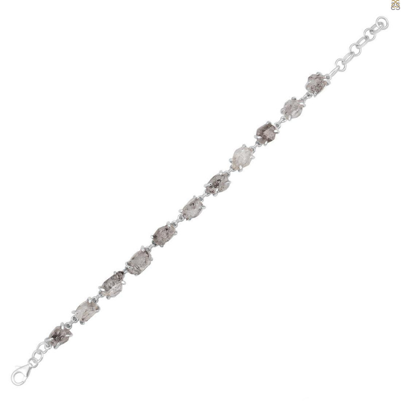 Petroleum Herkimer Diamond Rough Bracelet-BSL HDP-11-94