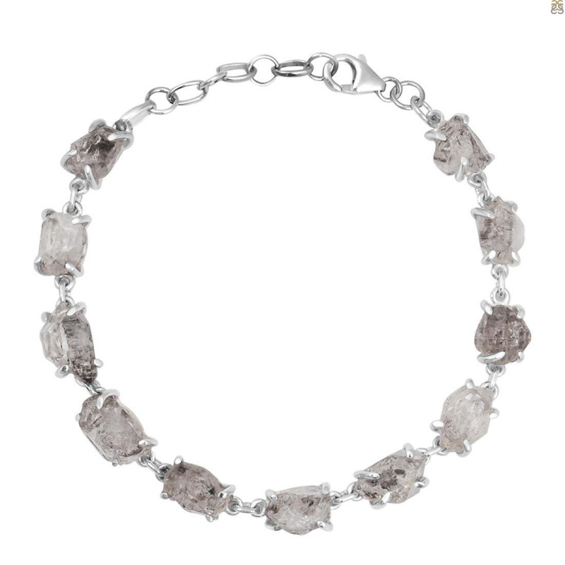 Petroleum Herkimer Diamond Rough Bracelet-BSL HDP-11-94