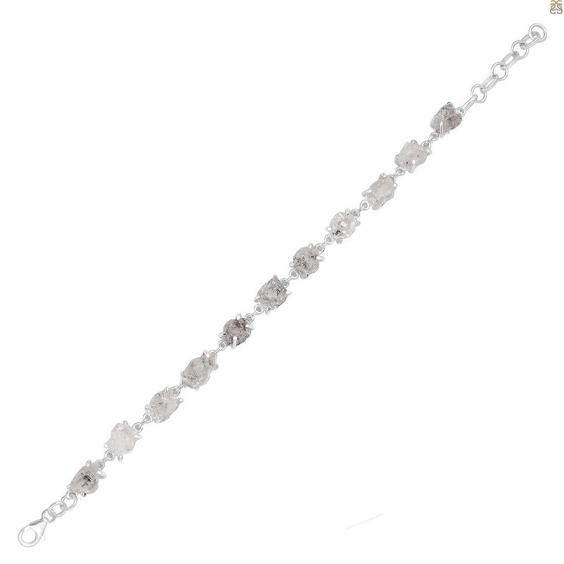 Petroleum Herkimer Diamond Rough Bracelet-BSL HDP-11-98