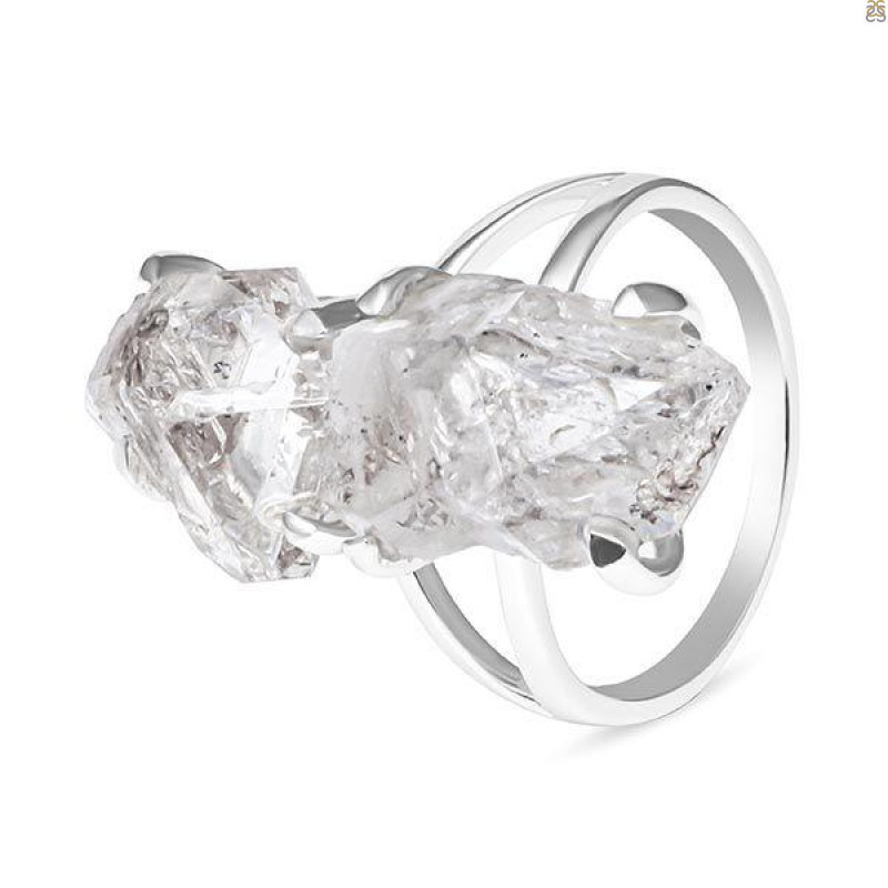 Petroleum Herkimer Diamond Rough Ring-R-Size-5 HDP-2-173