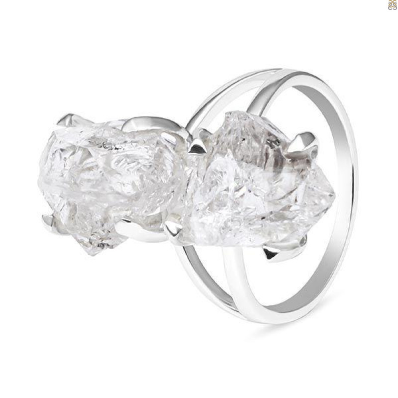 Petroleum Herkimer Diamond Rough Ring-R-Size-5 HDP-2-174