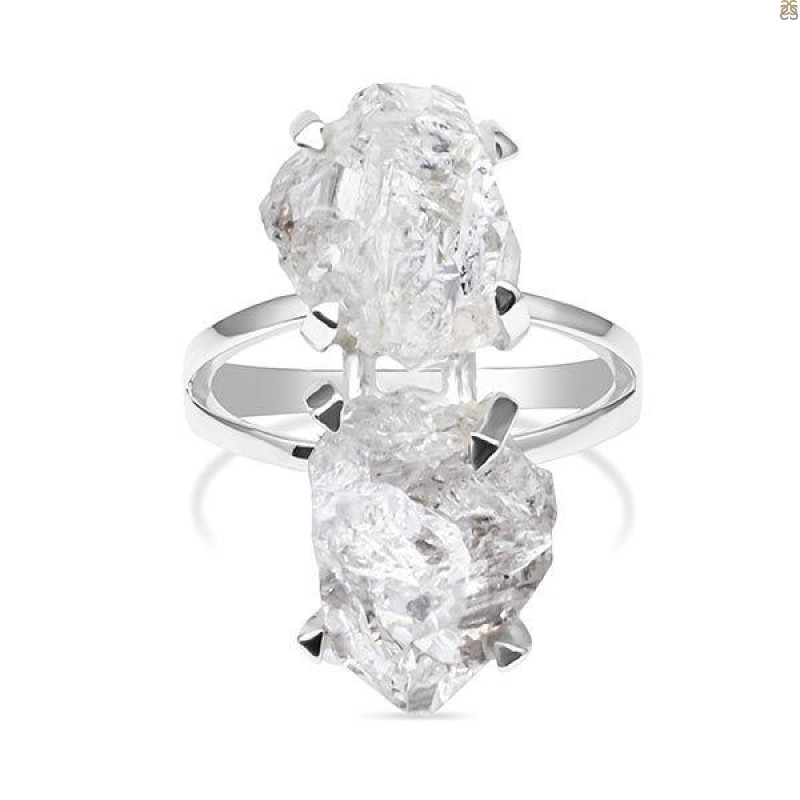Petroleum Herkimer Diamond Rough Ring-R-Size-5 HDP-2-174