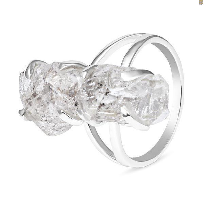 Petroleum Herkimer Diamond Rough Ring-R-Size-5 HDP-2-175