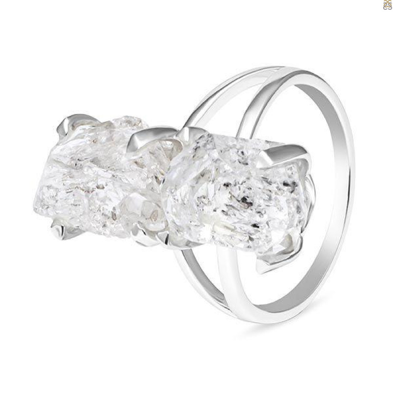 Petroleum Herkimer Diamond Rough Ring-R-Size-7 HDP-2-176