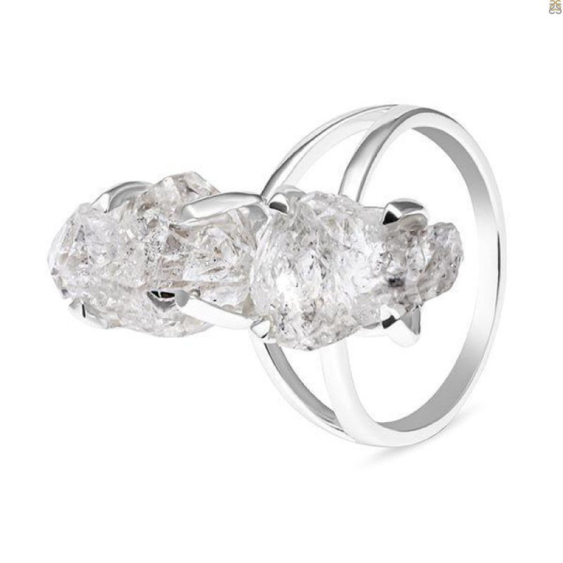Petroleum Herkimer Diamond Rough Ring-R-Size-7 HDP-2-178