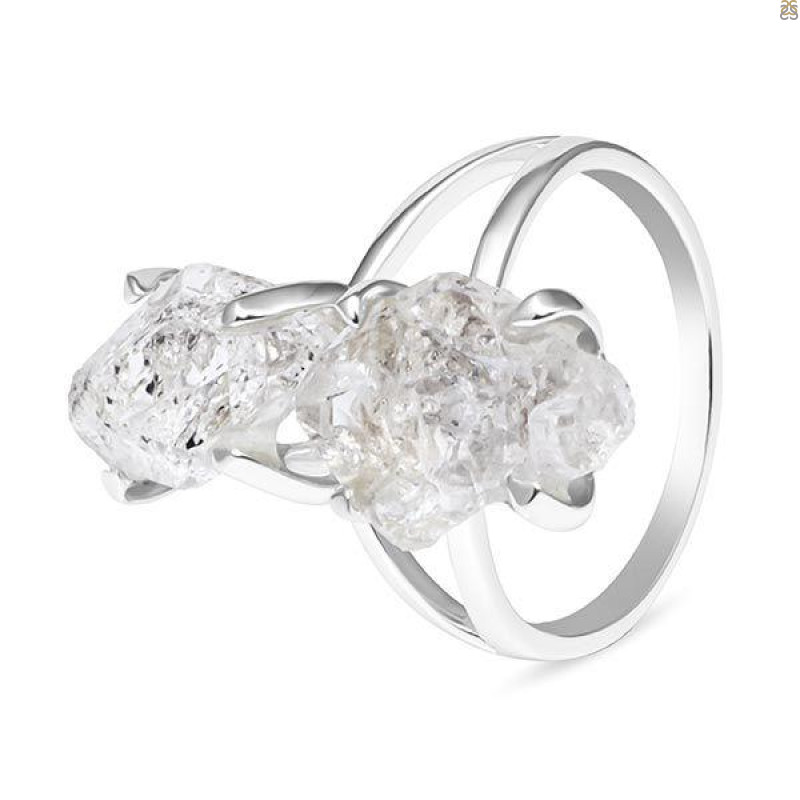 Petroleum Herkimer Diamond Rough Ring-R-Size-7 HDP-2-185