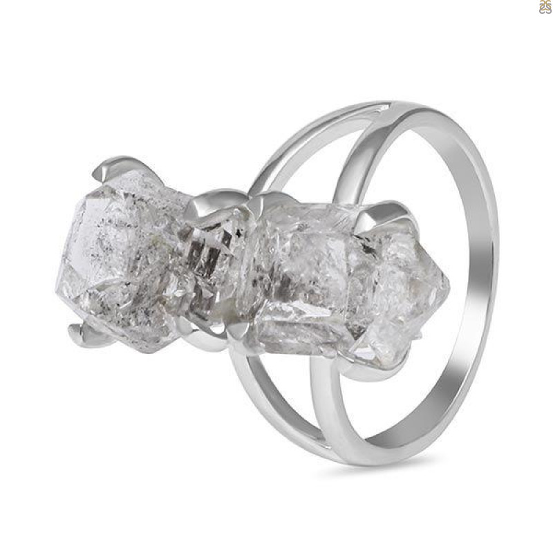 Petroleum Herkimer Diamond Rough Ring-R-Size-7 HDP-2-188
