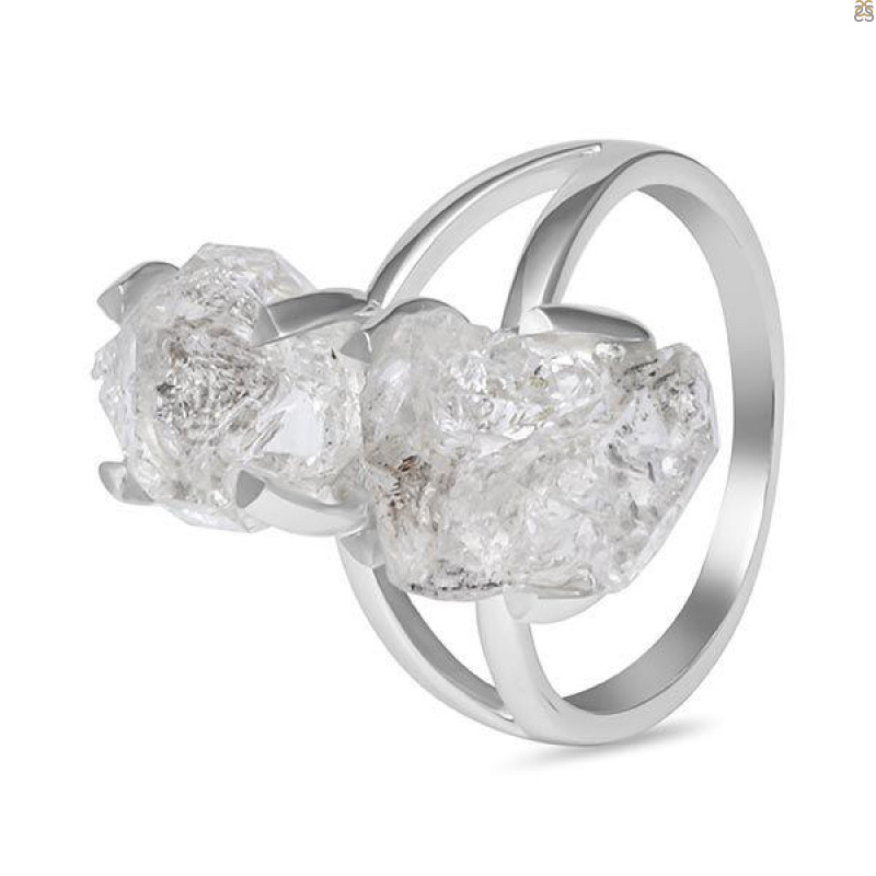 Petroleum Herkimer Diamond Rough Ring-R-Size-7 HDP-2-189