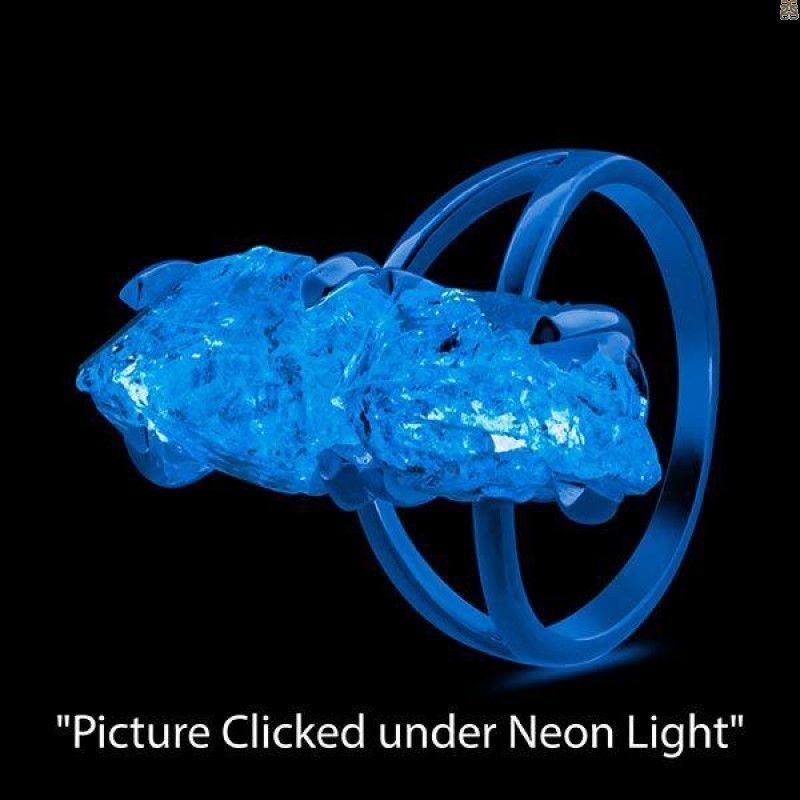 Petroleum Herkimer Diamond Rough Ring-R-Size-7 HDP-2-190