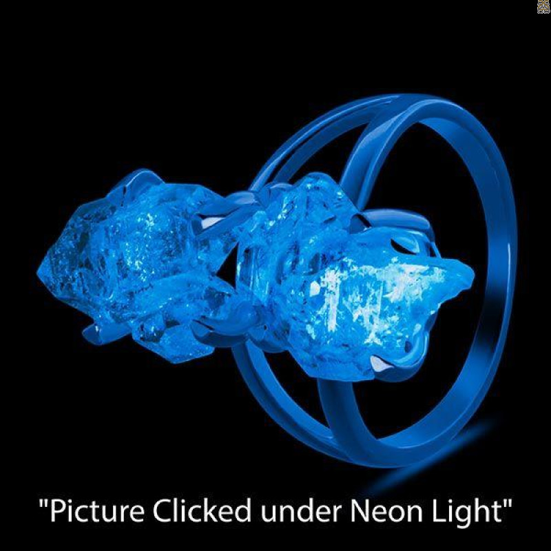 Petroleum Herkimer Diamond Rough Ring-R-Size-8 HDP-2-200
