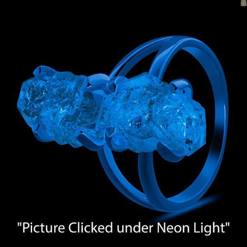 Petroleum Herkimer Diamond Rough Ring-R-Size-8 HDP-2-202
