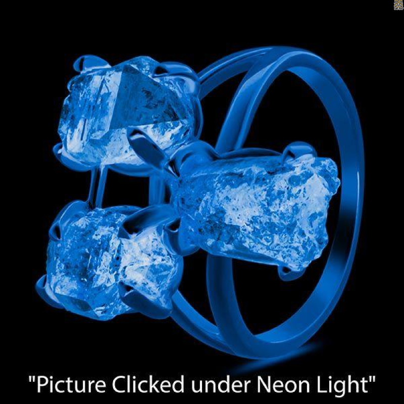 Petroleum Herkimer Diamond Rough Ring-R-Size-9 HDP-2-206