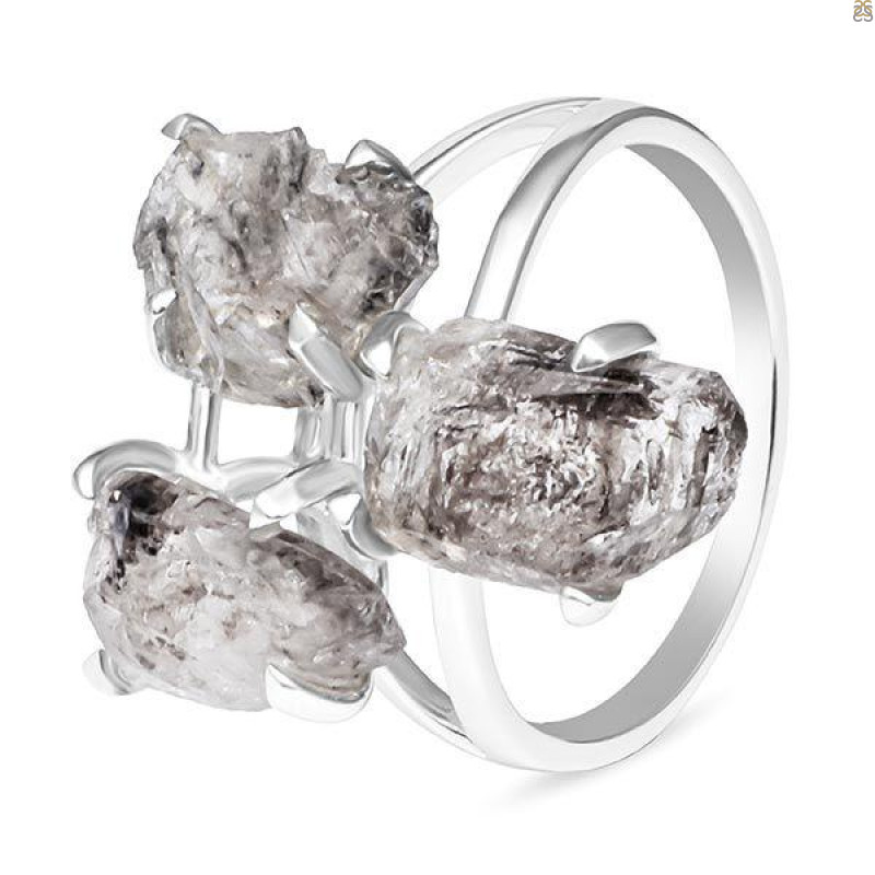 Petroleum Herkimer Diamond Rough Ring-R-Size-10 HDP-2-239