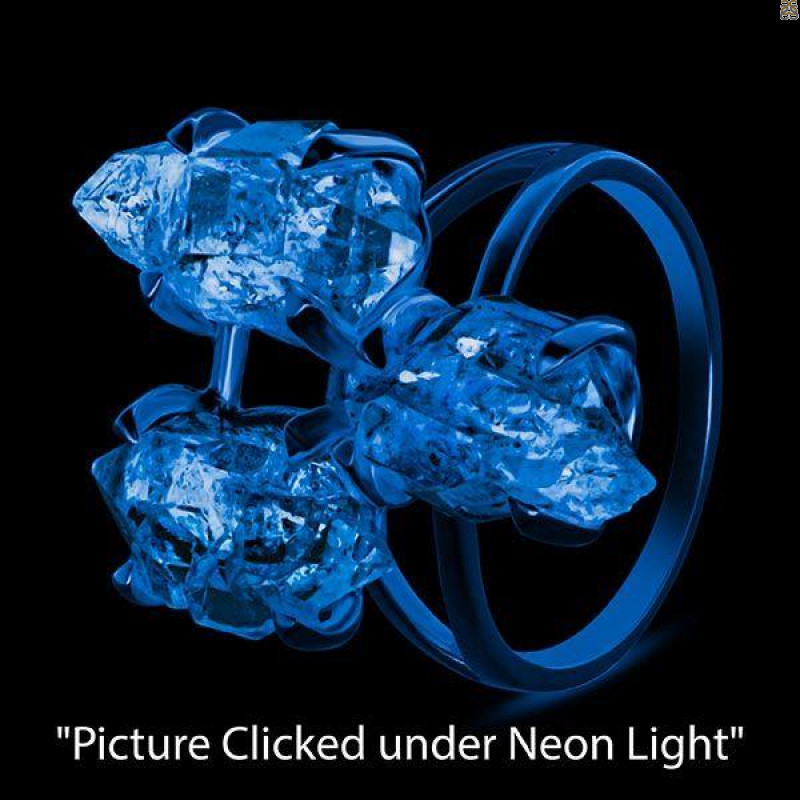 Petroleum Herkimer Diamond Rough Ring-R-Size-7 HDP-2-240