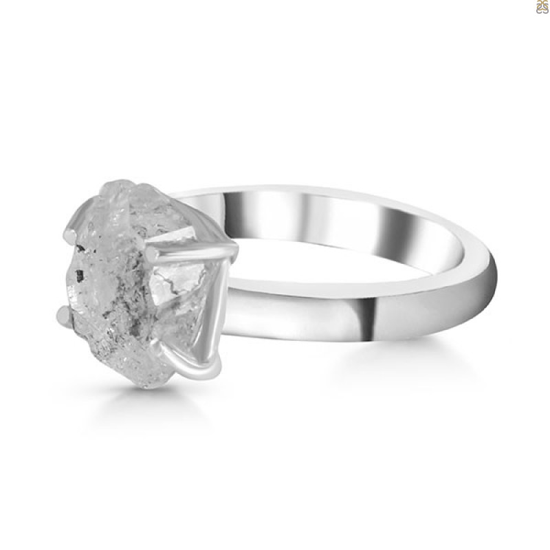 Petroleum Herkimer Diamond Rough Ring-R-Size-9 HDP-2-311