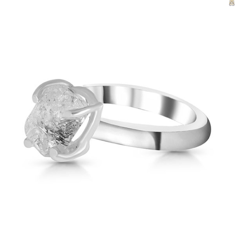 Petroleum Herkimer Diamond Rough Ring-R-Size-7 HDP-2-312