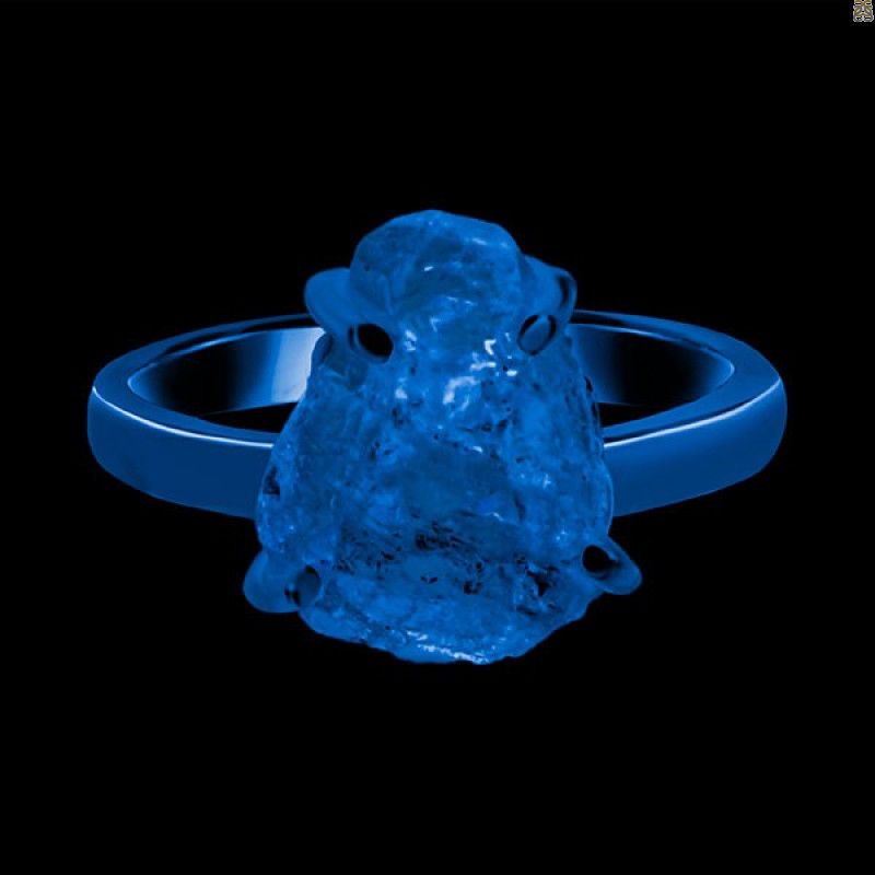 Petroleum Herkimer Diamond Rough Ring-R-Size-6 HDP-2-313
