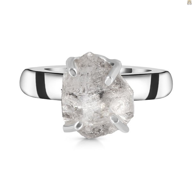 Petroleum Herkimer Diamond Rough Ring-R-Size-7 HDP-2-317