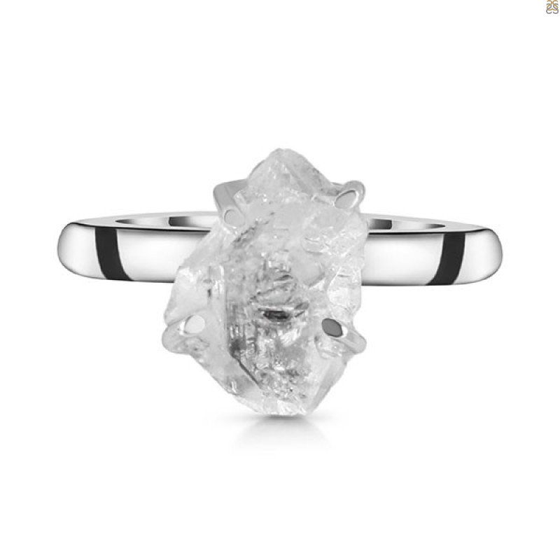 Petroleum Herkimer Diamond Rough Ring-R-Size-10 HDP-2-323