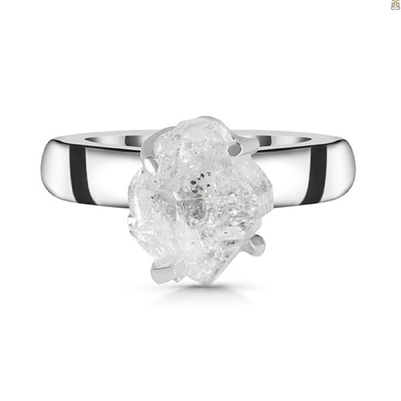 Petroleum Herkimer Diamond Rough Ring-R-Size-9 HDP-2-325