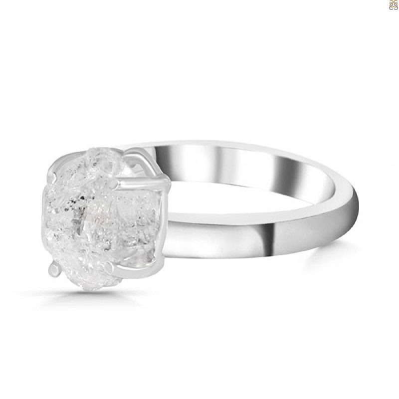 Petroleum Herkimer Diamond Rough Ring-R-Size-9 HDP-2-325