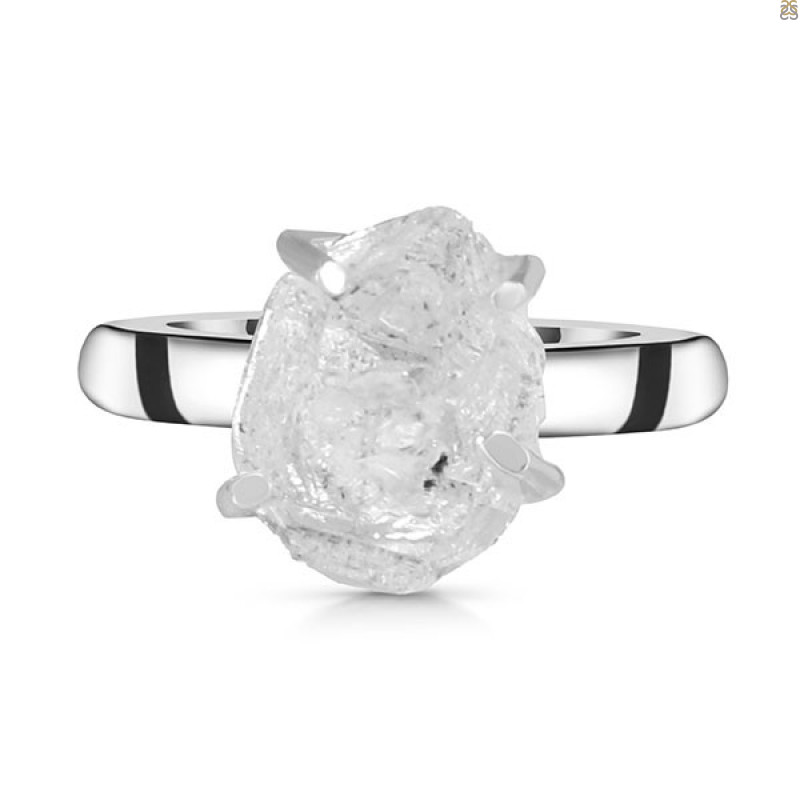 Petroleum Herkimer Diamond Rough Ring-R-Size-7 HDP-2-326