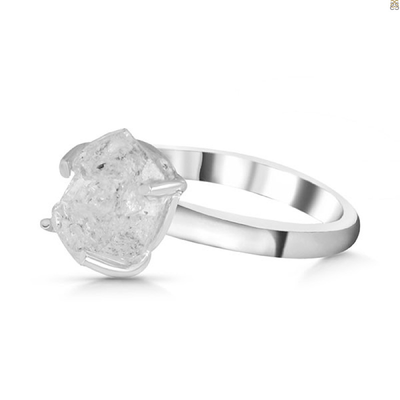 Petroleum Herkimer Diamond Rough Ring-R-Size-7 HDP-2-326
