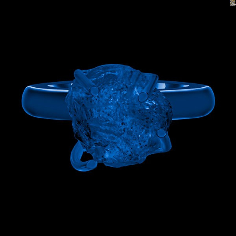 Petroleum Herkimer Diamond Rough Ring-R-Size-7 HDP-2-327