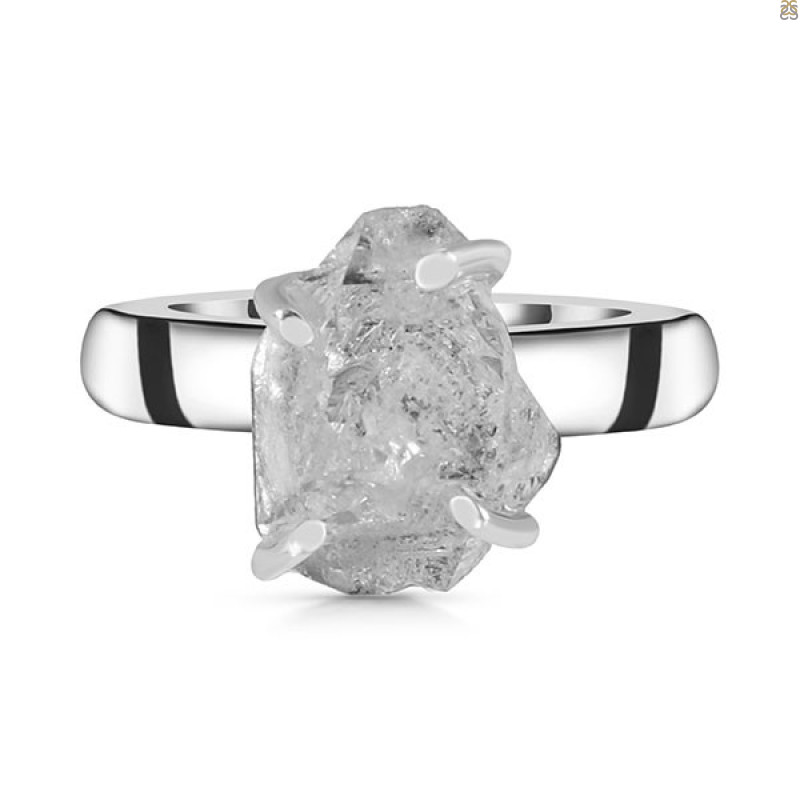 Petroleum Herkimer Diamond Rough Ring-R-Size-7 HDP-2-329