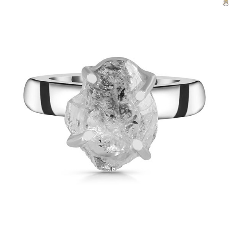 Petroleum Herkimer Diamond Rough Ring-R-Size-6 HDP-2-331