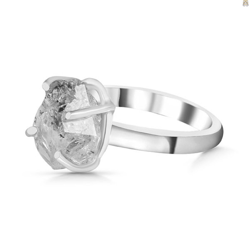 Petroleum Herkimer Diamond Rough Ring-R-Size-6 HDP-2-331