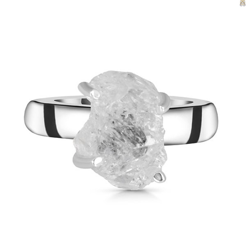 Petroleum Herkimer Diamond Rough Ring-R-Size-7 HDP-2-333