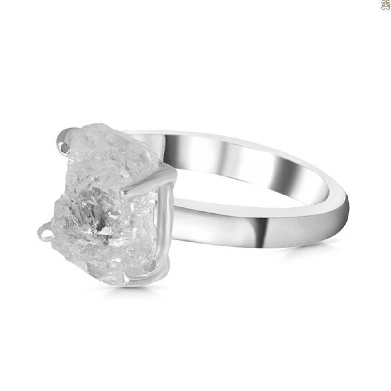 Petroleum Herkimer Diamond Rough Ring-R-Size-7 HDP-2-333