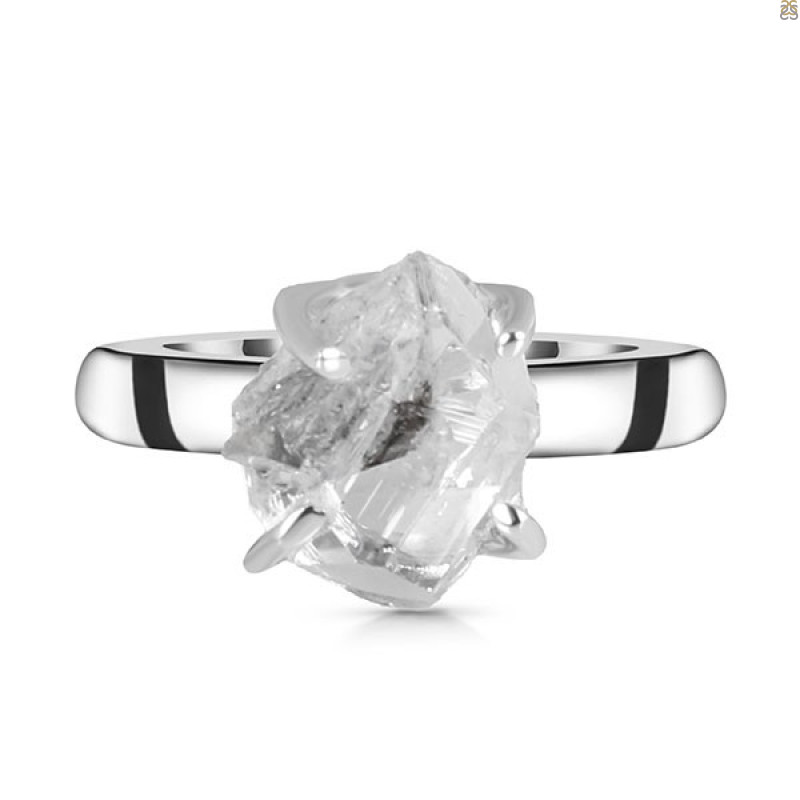 Petroleum Herkimer Diamond Rough Ring-R-Size-7 HDP-2-334