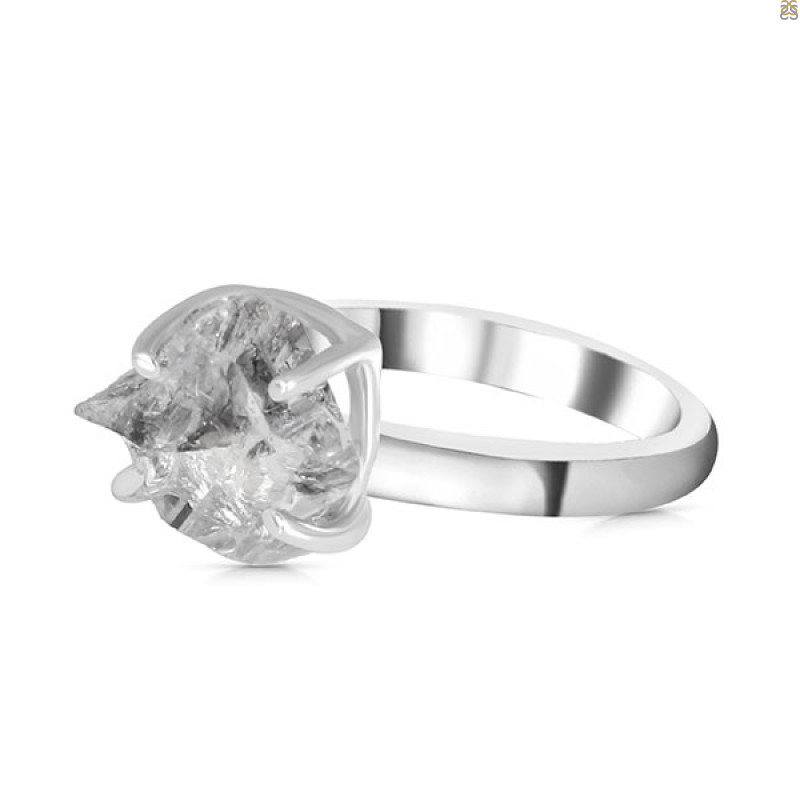 Petroleum Herkimer Diamond Rough Ring-R-Size-7 HDP-2-334