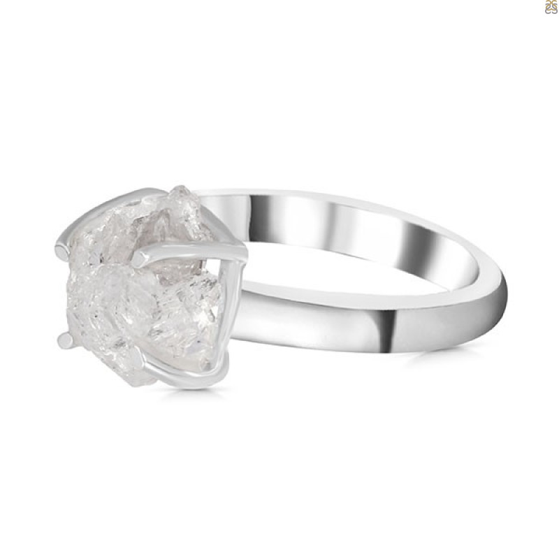 Petroleum Herkimer Diamond Rough Ring-R-Size-7 HDP-2-336