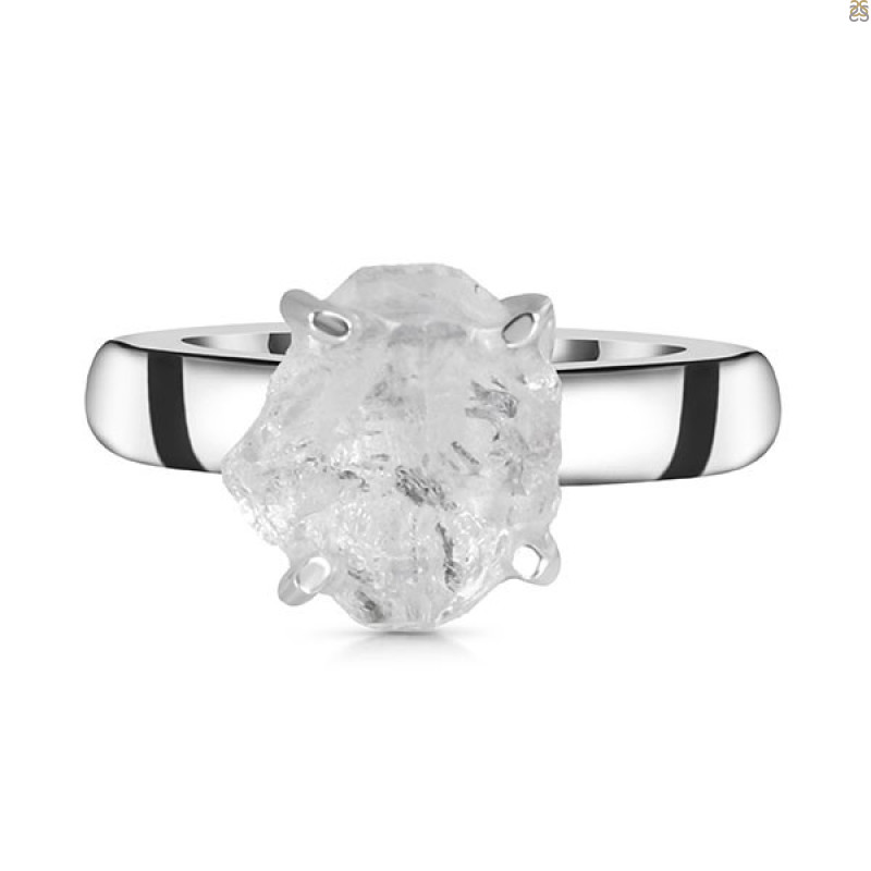 Petroleum Herkimer Diamond Rough Ring-R-Size-8 HDP-2-339