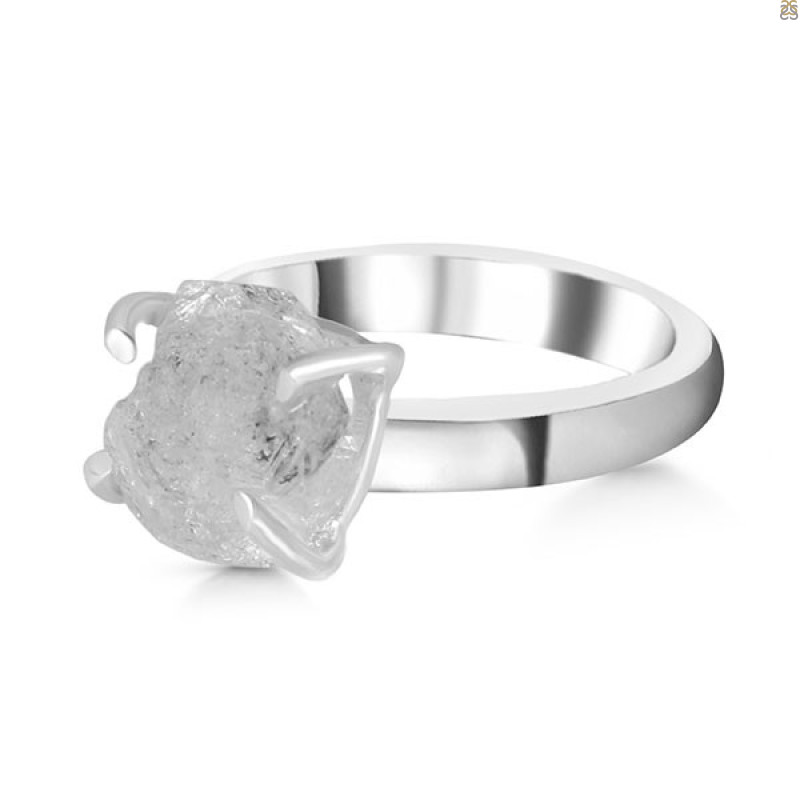 Petroleum Herkimer Diamond Rough Ring-R-Size-6 HDP-2-344