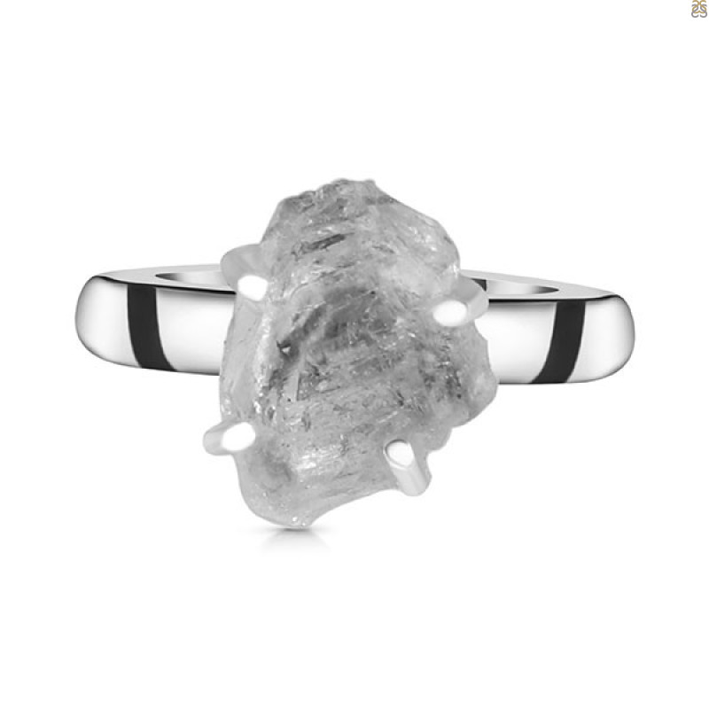 Petroleum Herkimer Diamond Rough Ring-R-Size-7 HDP-2-345